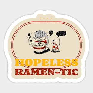 Hopeless Ramen-tic Food Sticker